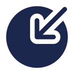 Circle Top Down SVG Icon